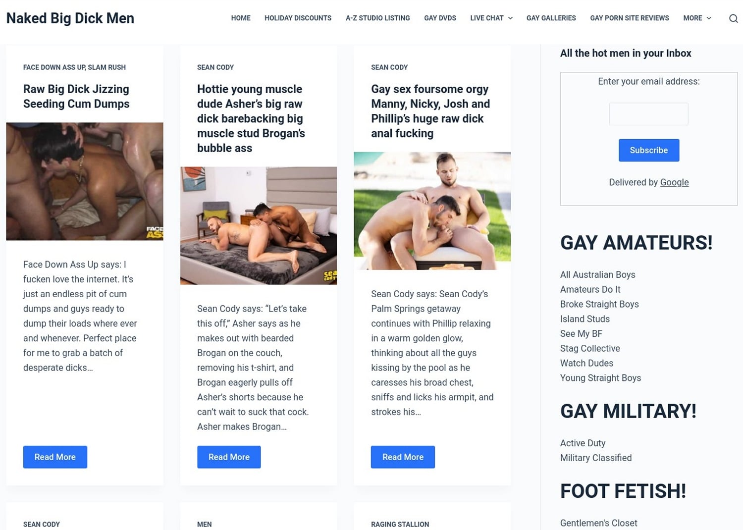 Gay porn blog Naked Big Dick Men