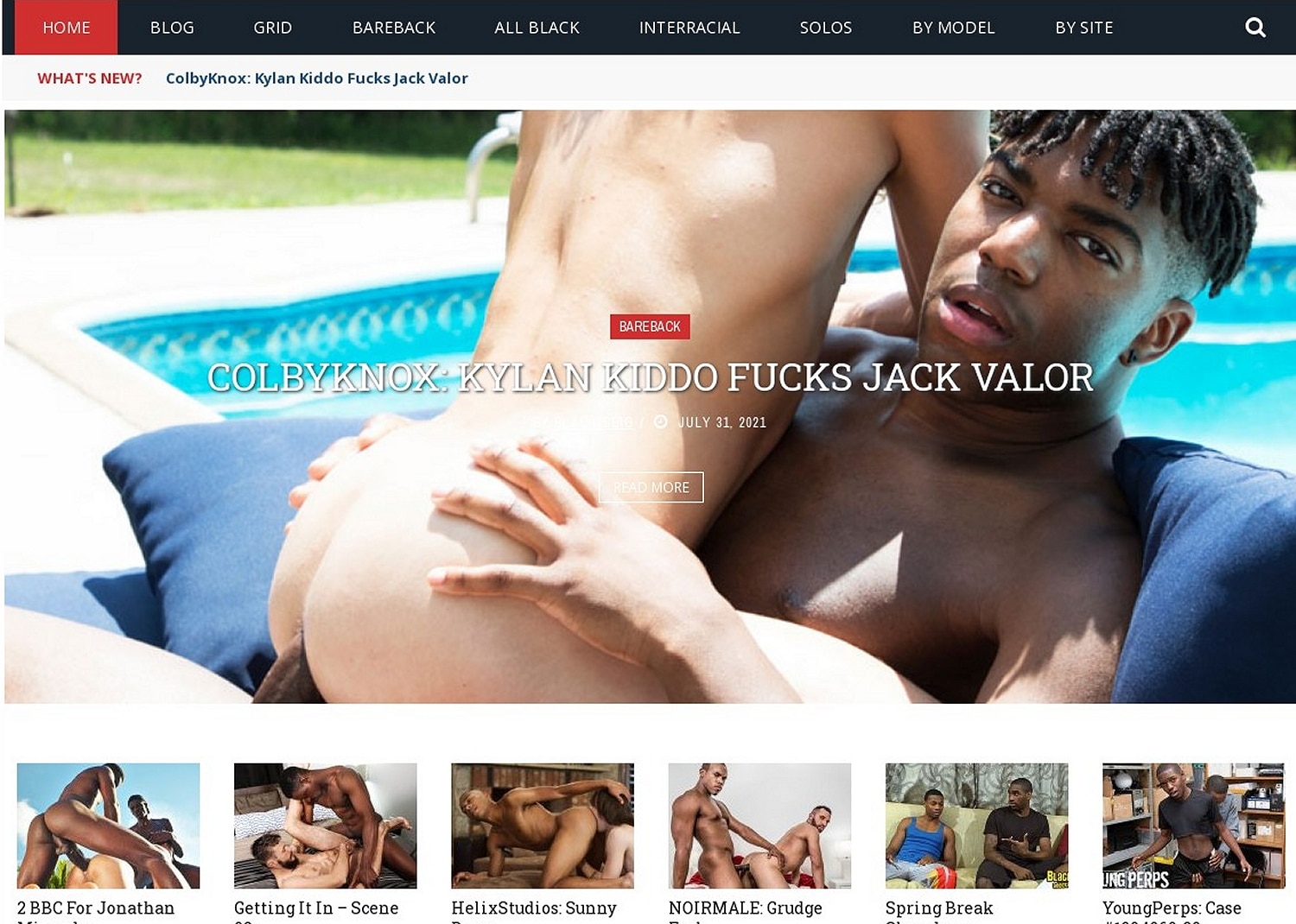 Gay porn site Black Is Big