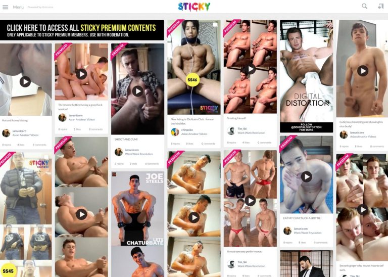 Sticky gay porn pictures
