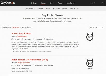 GayDemon Stories